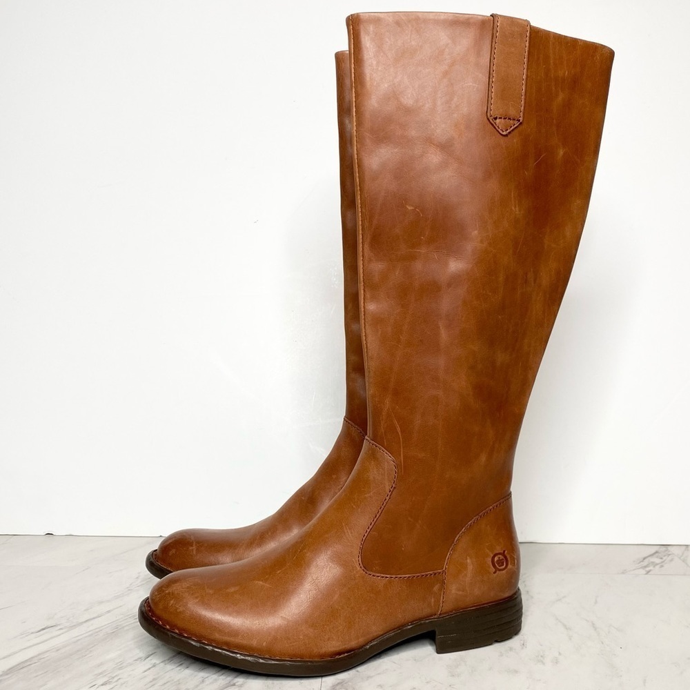 New! Born Shaunie Brown Leather Riding Boot 6M